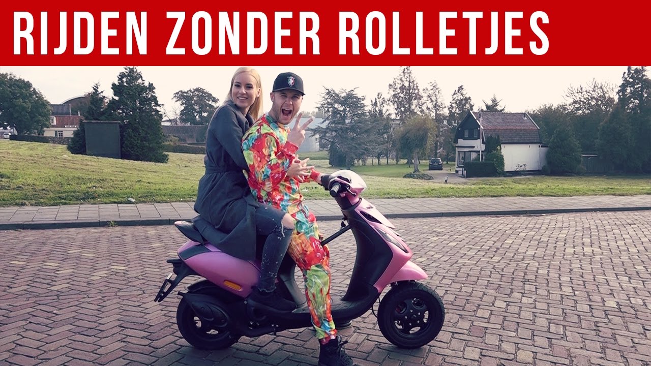 SCOOTER RIJDEN ZONDER ROLLETJES | VOL GAS MET JOEY