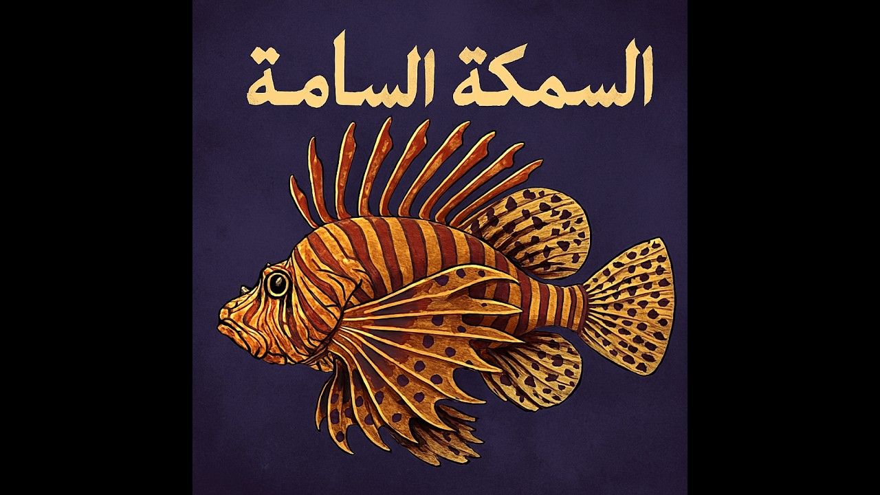 سمكه الأسد او سمكه الديك في البحر الاحمر _ Lion Fish in red sea (السمكه السامه)