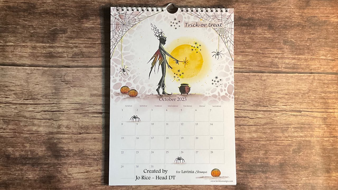 Mindful Monday with Ariel casting a spell by Jo Rice #laviniastamps #halloween
