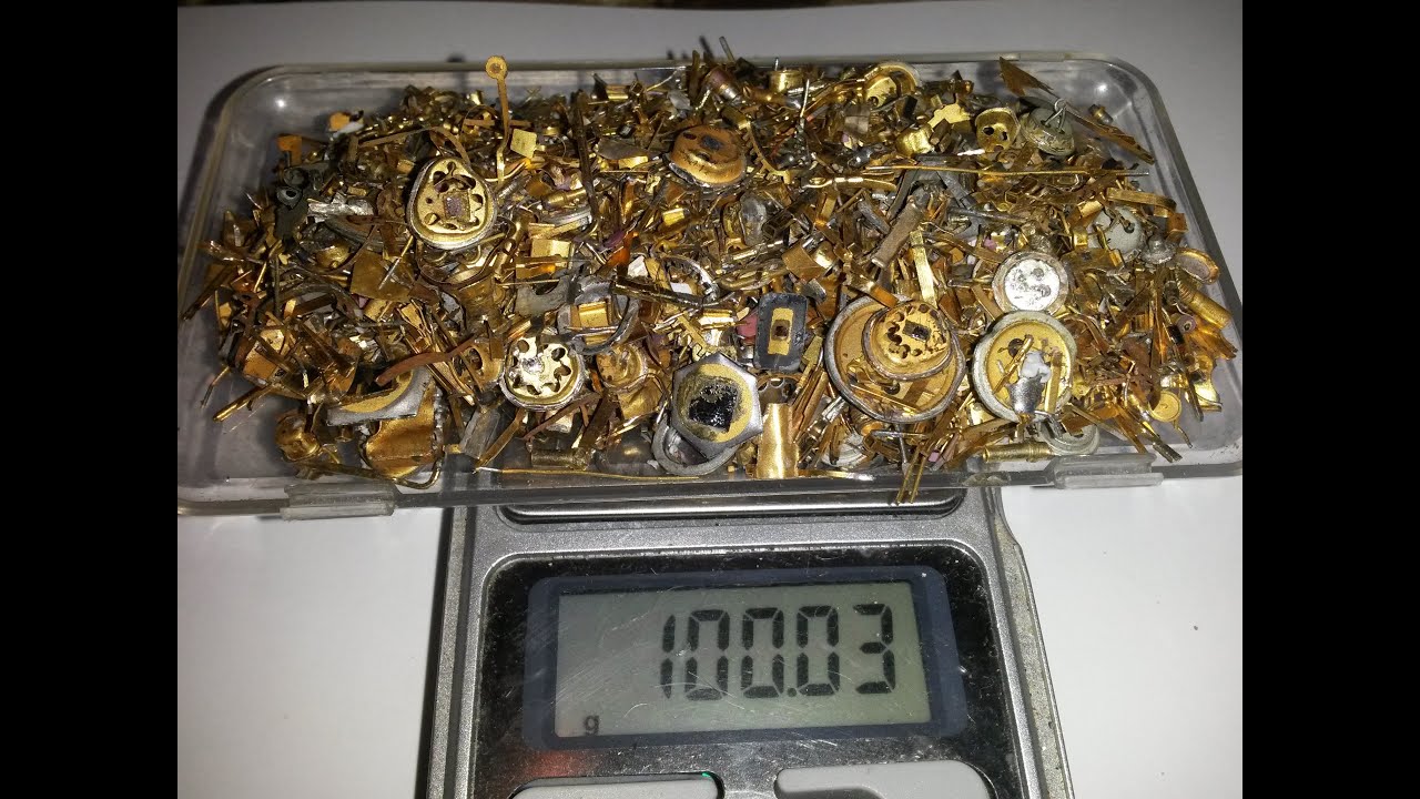 Золото со 100 грамм советской лигатуры.
