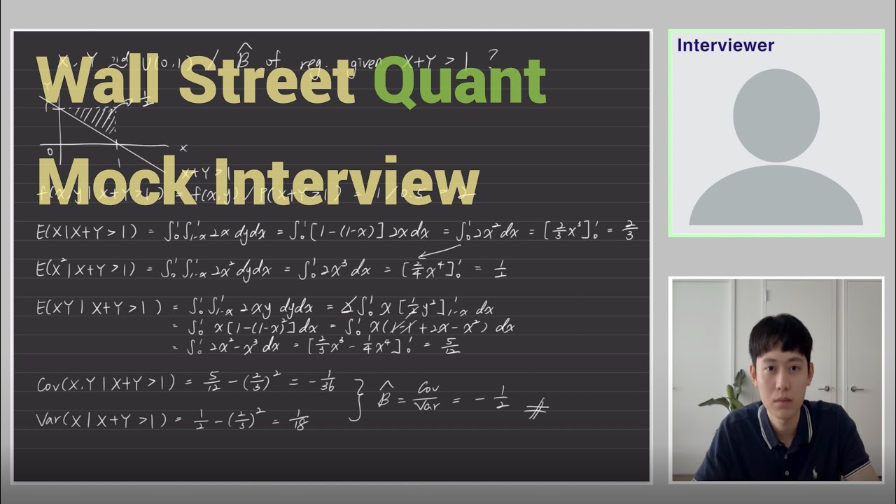 Wall Street Quant interview be likes | 華爾街量化交易面試 (中英文字幕)