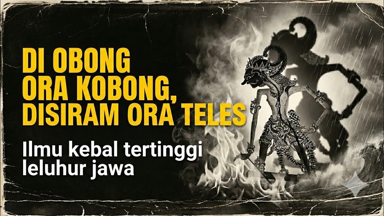 Ilmu Tingkat Tinggi Leluhur Jawa yang Mulai Dilupakan Zaman.DIOBONG ORA KOBONG,DISIRAM ORA TELES