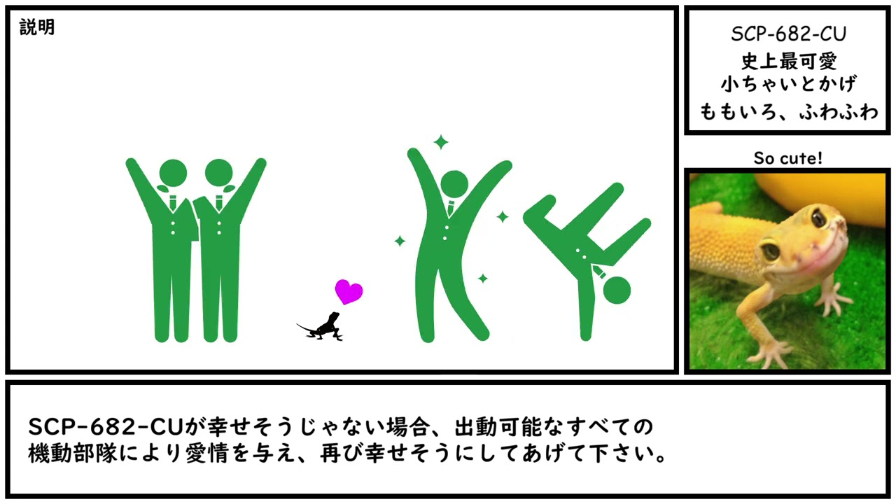 【ゆっくり紹介】SCP-682-CU 【史上最可愛小ちゃいとかげ】