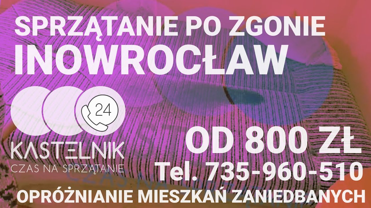 Sprzątanie po zgonach Inowrocław ☎735-960-510 - Wynoszenie mebli i opróżnianie mieszkania po zmarłym