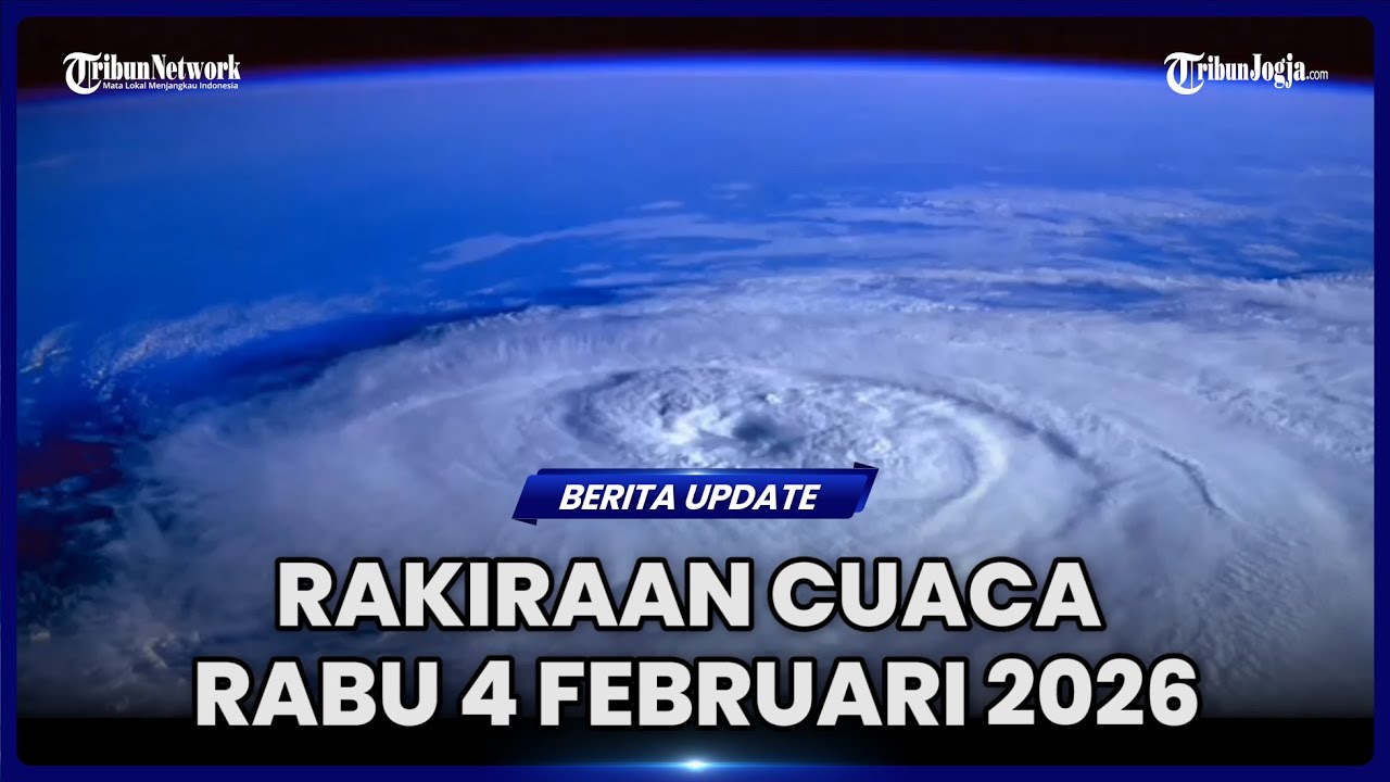 DAFTAR WILAYAH YANG BERPOTENSI DIGUYUR HUJAN SANGAT LEBAT PADA RABU 4 FEBRUARI 2026
