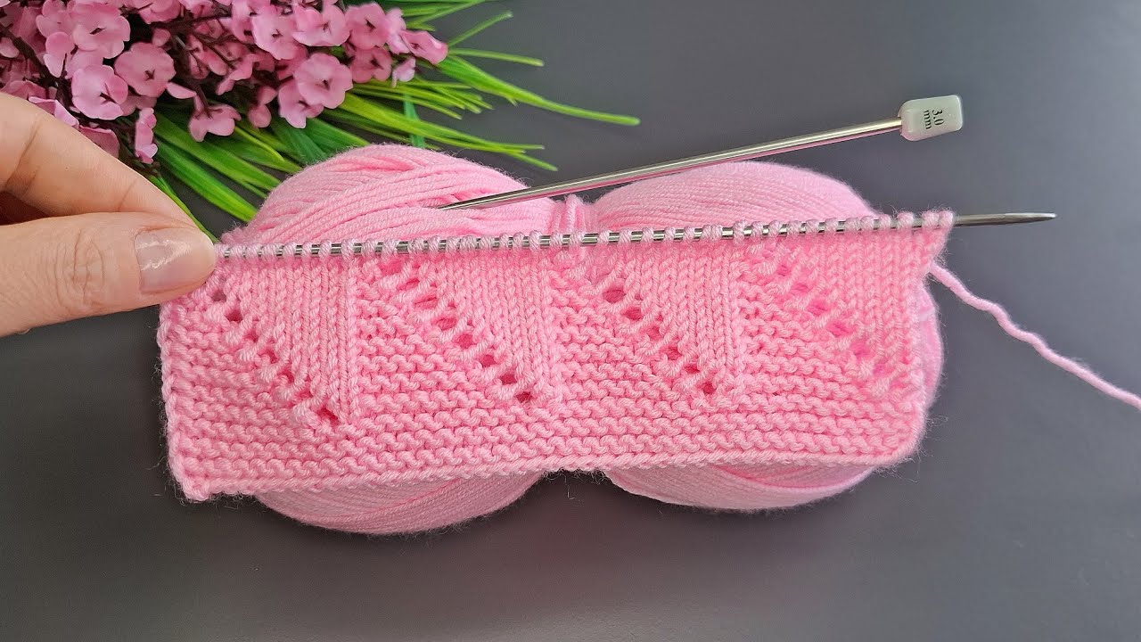 Kolay İki Şiş Örgü Yelek Model Desen 🌸#crochet #knitting #handmade #keşfet #diy 