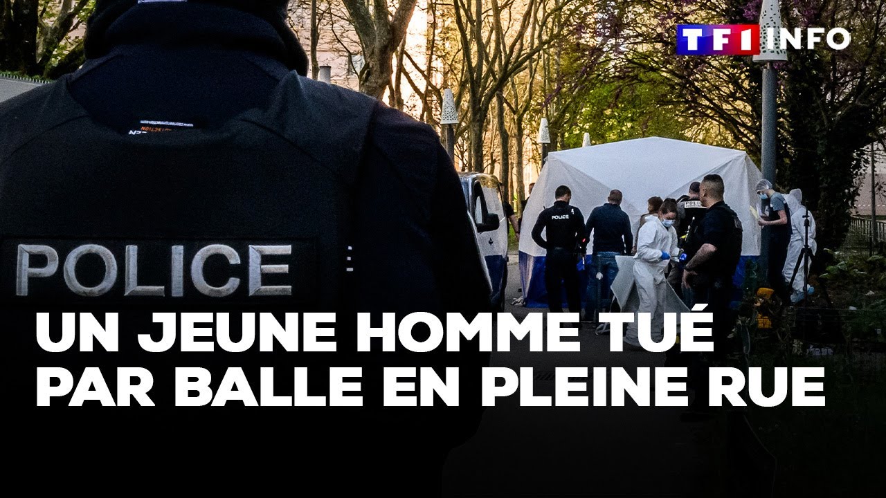 À Vaulx-en-Velin, un jeune homme tué par balle en pleine rue｜TF1 INFO