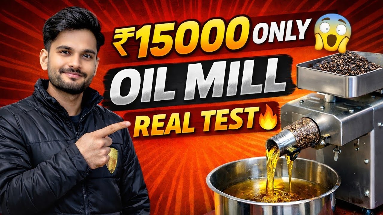 Mini Oil Mill ₹15000 |😱 Real Result Dekho😱|Rk toolstech 