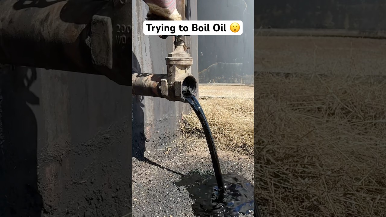 Attempting to Boil Crude Oil #shorts