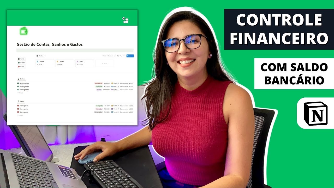 Controle Financeiro com uma página no Notion - Template passo a passo