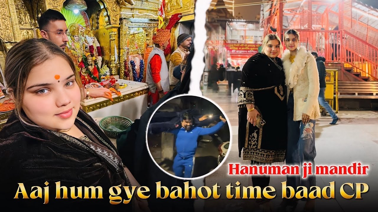 Aaj hum gye bahot time baad CP hanuman ji mandir ❤️ #nandinikarnaliya 