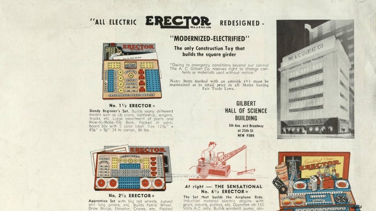 erector 1941 catalogue