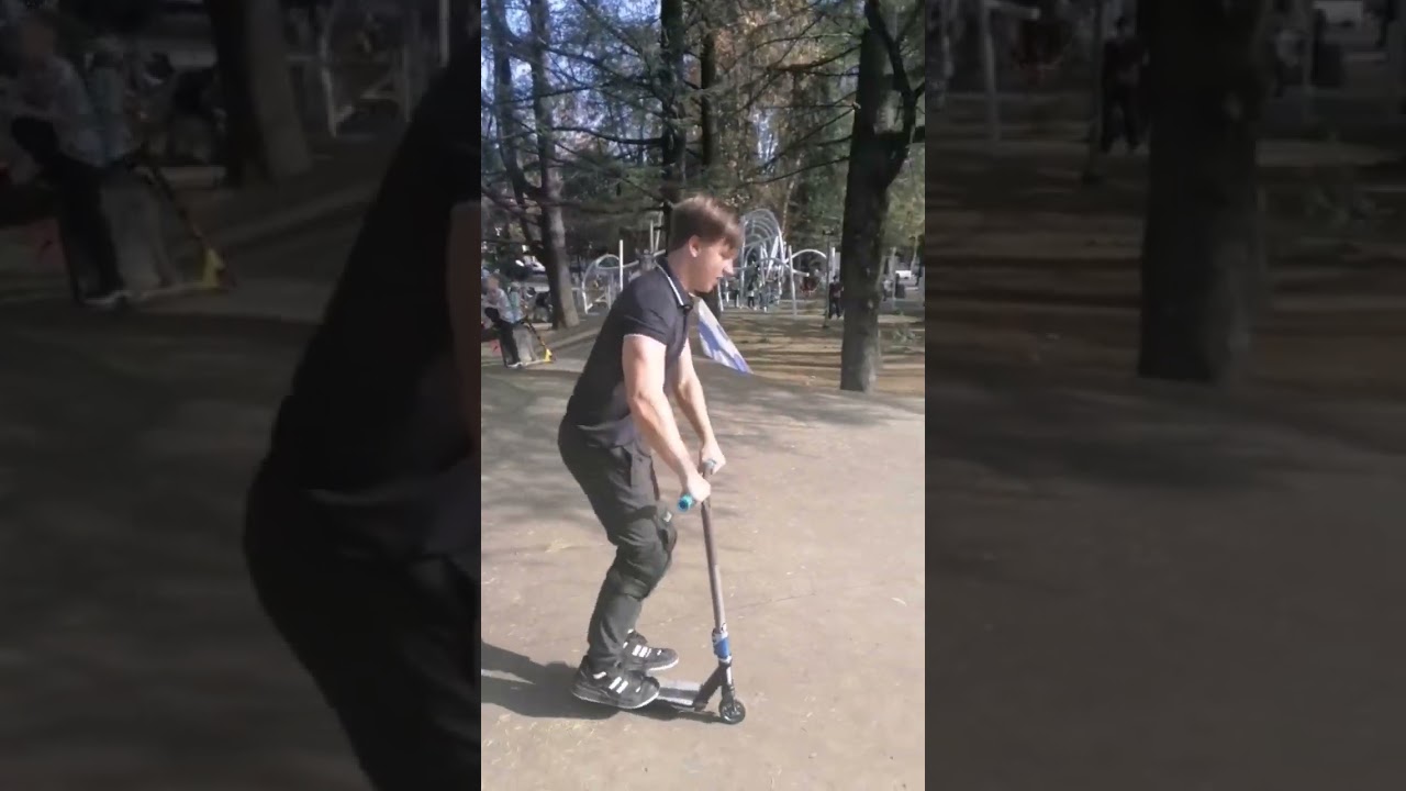 5 Браёв флет Подряд #flat #scooter #trick #Henrik palm