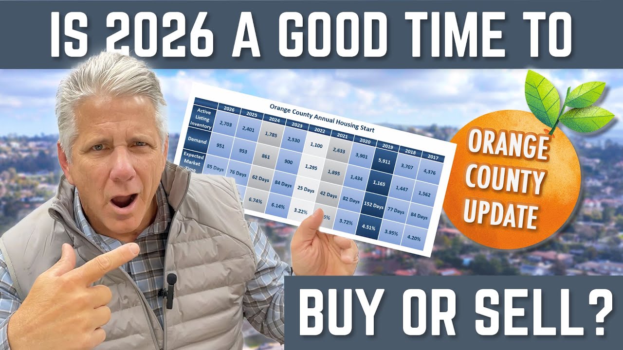 Orange County Housing Market Update - 2026 Housing, Good or Bad for Who? (1/9/26)