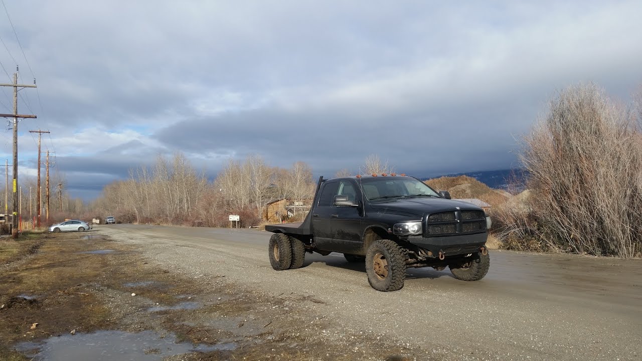Cummins custom flatbed build finished