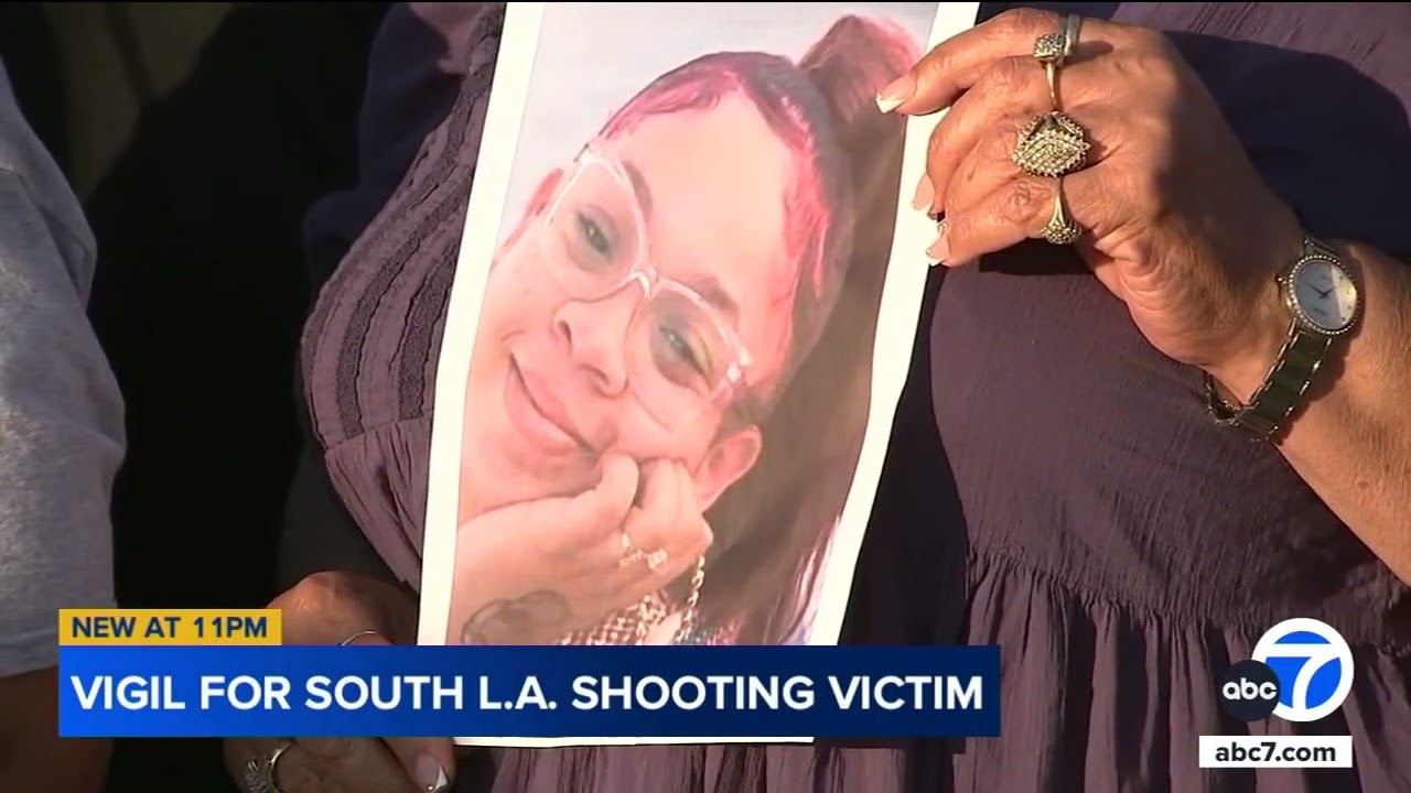 Vigil honors 22-year-old fatally shot in car in South LA