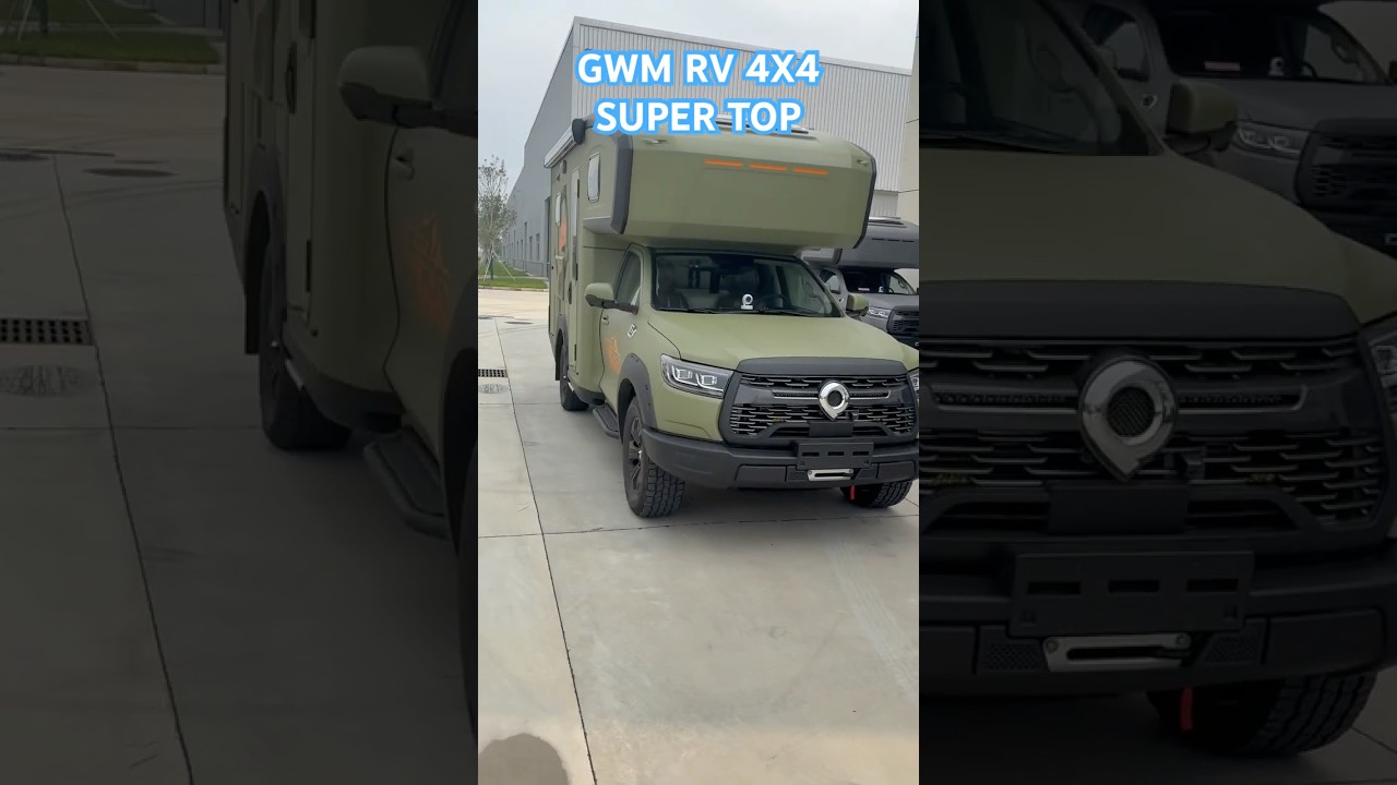 The GWM RV 4X4 super top #4x4rwd #camper #rv #gwm # China Rvs #livezone Rvs#pickup #motorhome
