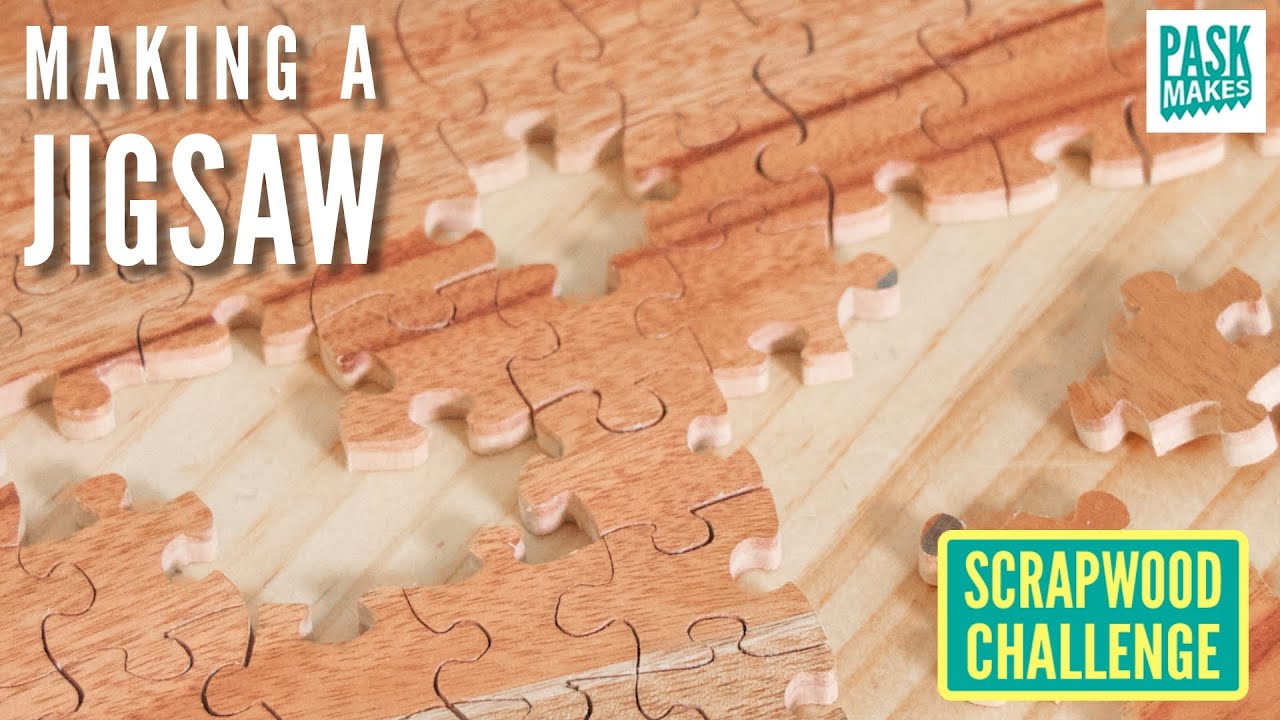 Making a 225 Piece Jigsaw Puzzle - (Day 5) 7 Scrapwood Challenges in 7 Days - ep47