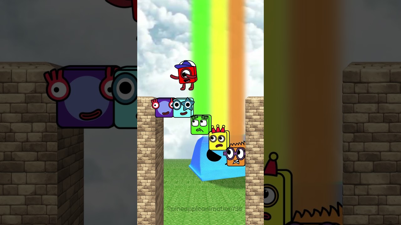 Help one cross the bridge Numberblocks OC Sprunki