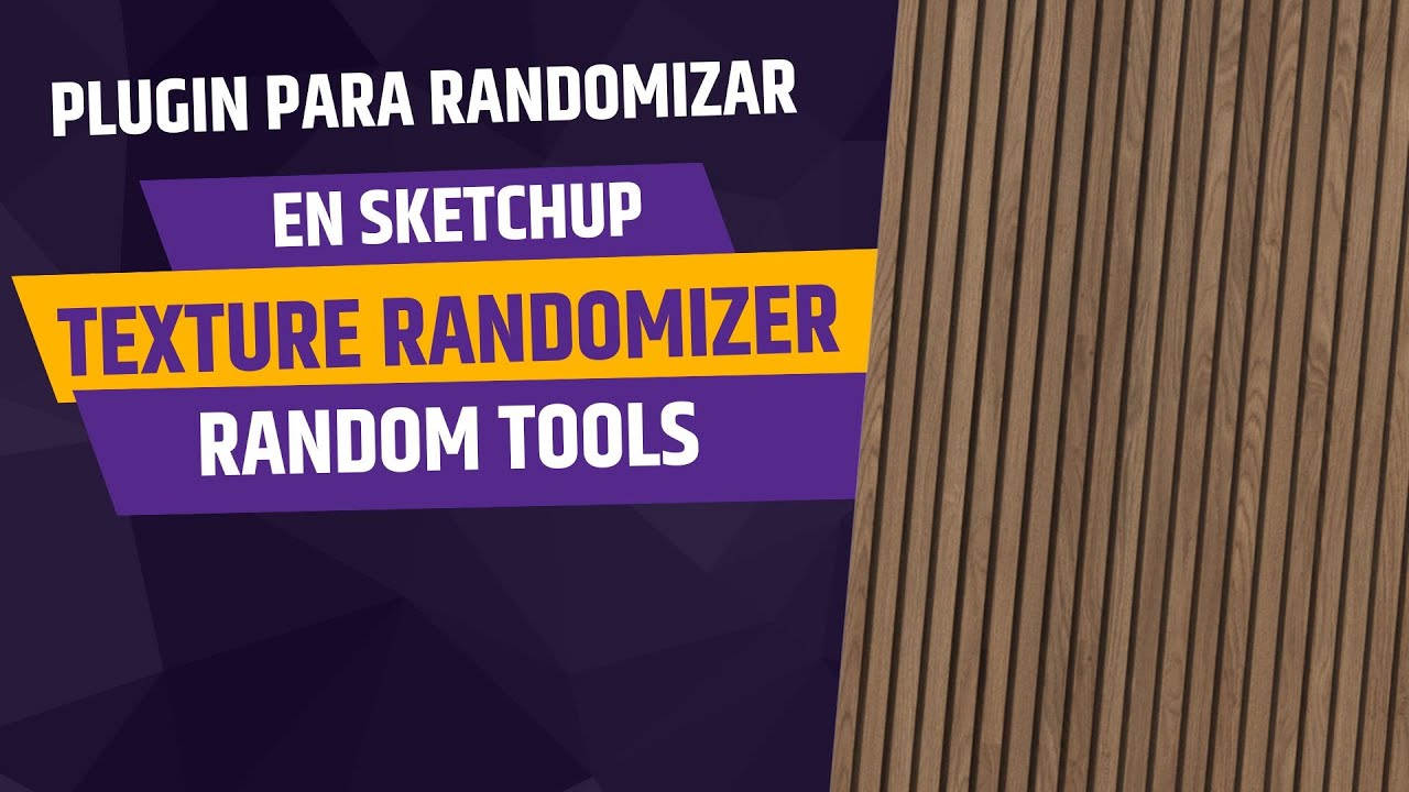 😲 | Plugins  para randomizar texturas en Sketchup | ⭐ Random tools | ⭐TextureRandomizer