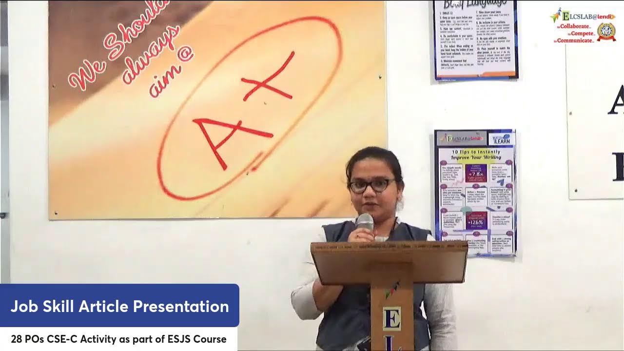28 POs CSE-C Job Skill Article Presentation as part of ESJS Course (B.H) (07/07/26)