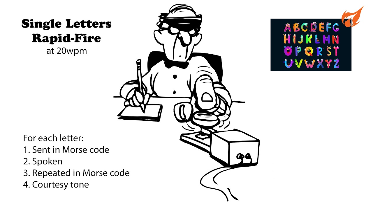 Single Letters - Rapid Fire - 20wpm