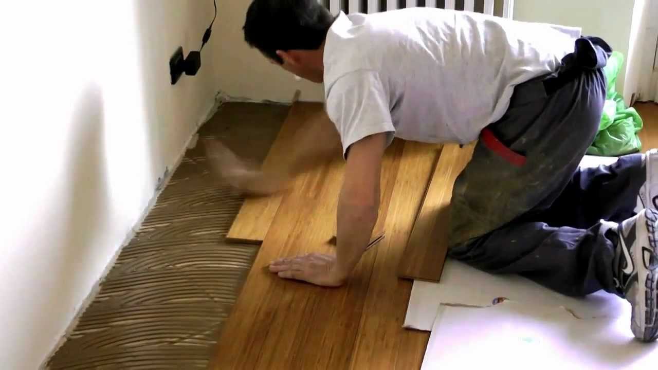 Parquet bamboo. Come posare il parquet prefinito di bamboo. Videoguida