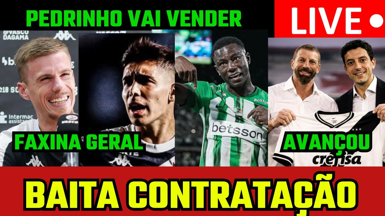 AO VIVO! MUDANÇAS DRÁSTICAS NO ELENCO VASCAÍNO