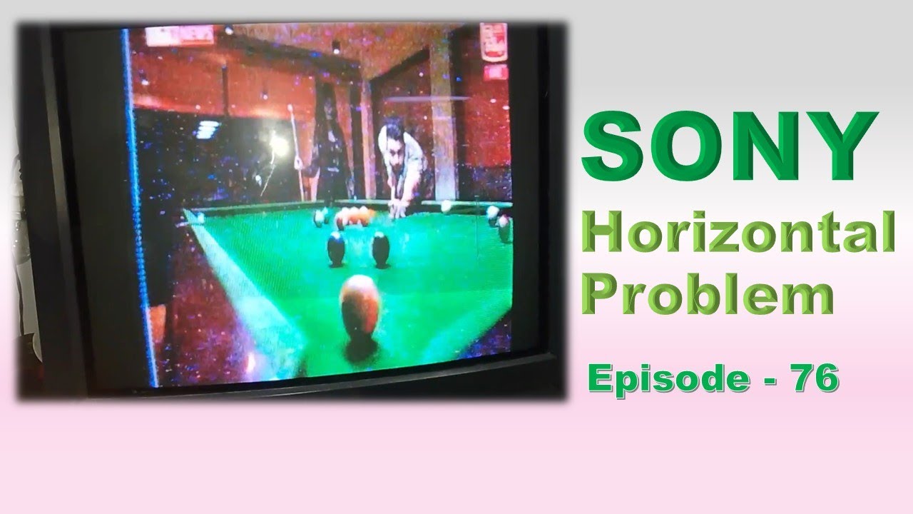 Sony Trinitron horizontal Screen Problem Remove