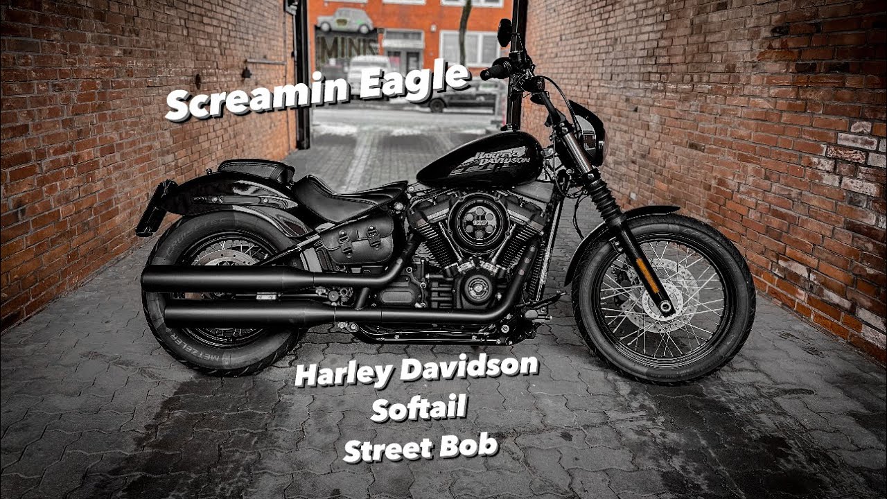 Harley Davidson Softail Street Bob FXBB 9966 Km Vivid Black Deutsch