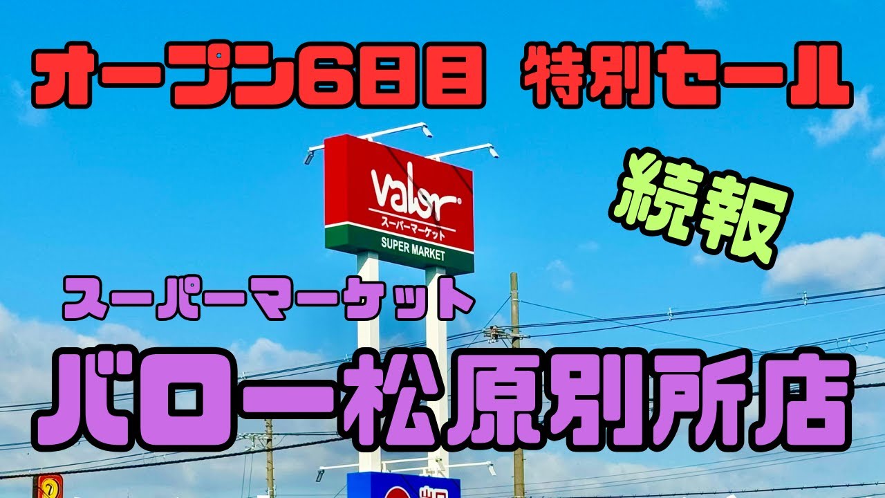【続報】バロー松原別所店☆オープン6日目、まだまだやるのねw、特別セール♪