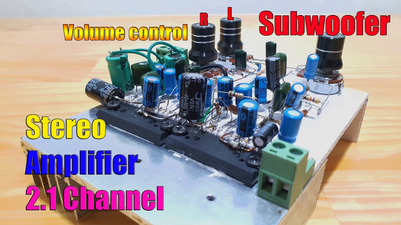 2.1 Channel Subwoofer Stereo Amplifier With 2 x LA4440 IC DIY