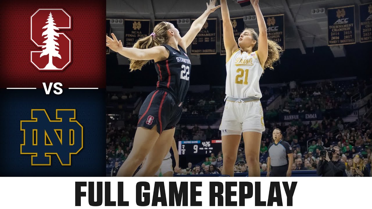 Stanford vs. Notre Dame Full Game Replay | 2024-25 ACC Women's Basketball