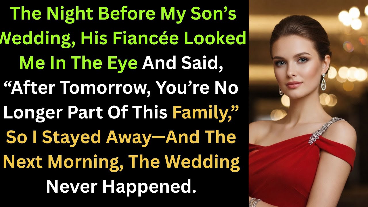 The night before my son’s wedding, his fiancée looked me in the eye and said, “After tomorrow, you