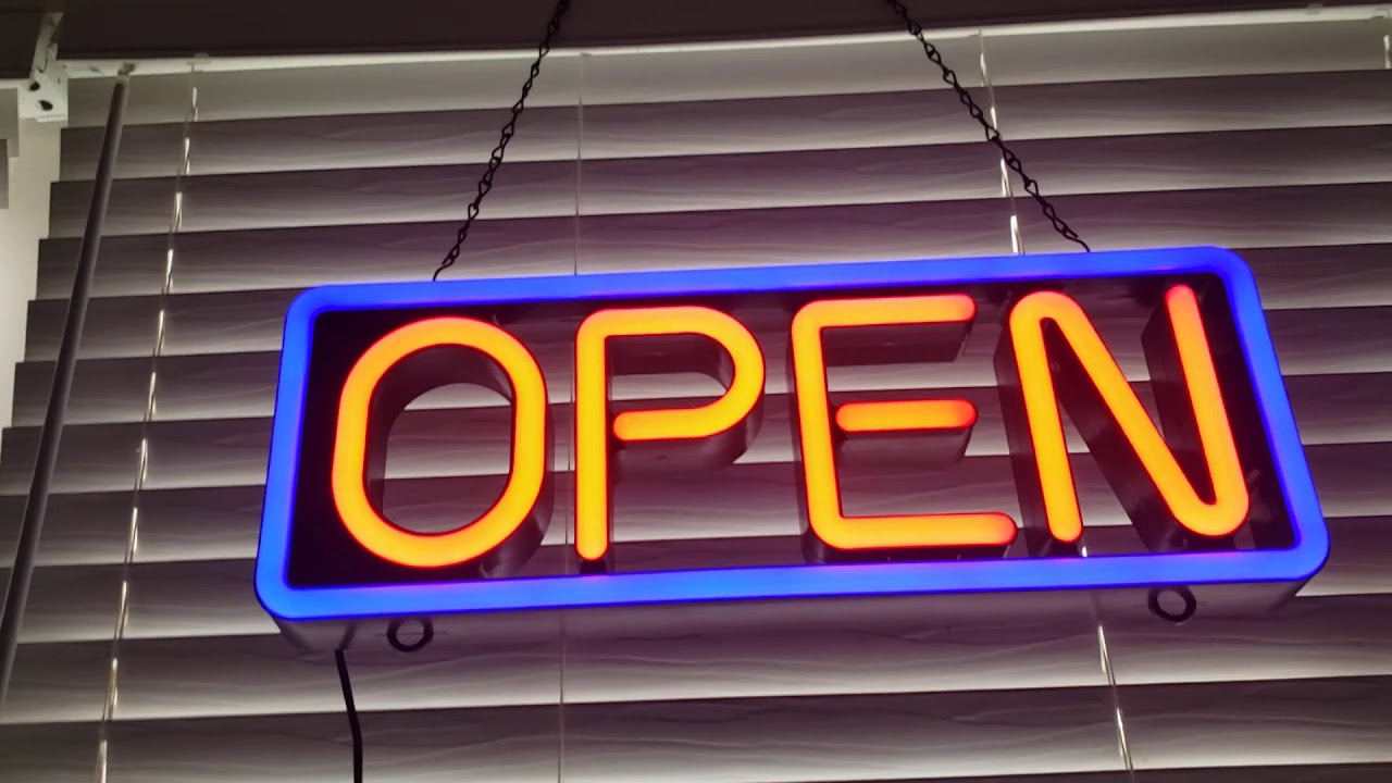 My Multi-Color LED Open Sign /  Great for Shops!