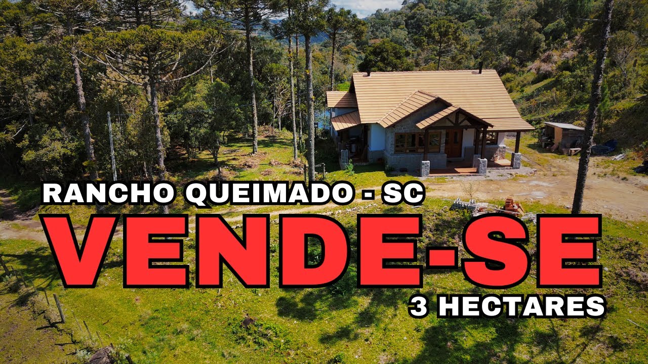 SÍTIO 3 HECTARES EM RANCHO QUEIMADO - SC | AÇUDES | CRIAÇÃO DE EQUINOS | PRÓXIMO A PRAÇA!