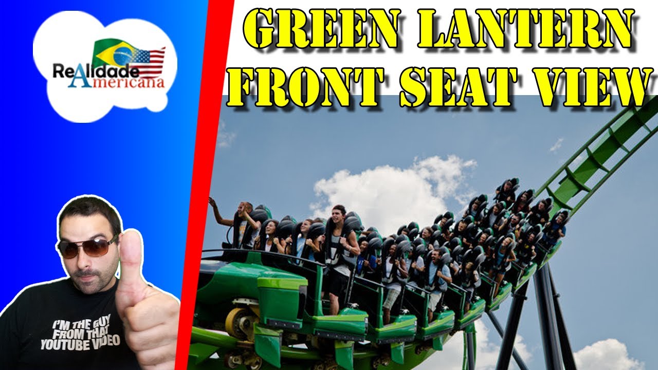 Green Lantern Roller Coaster Front Seat POV GOPRO - Six Flags NJ (@CarlinhosTroll)