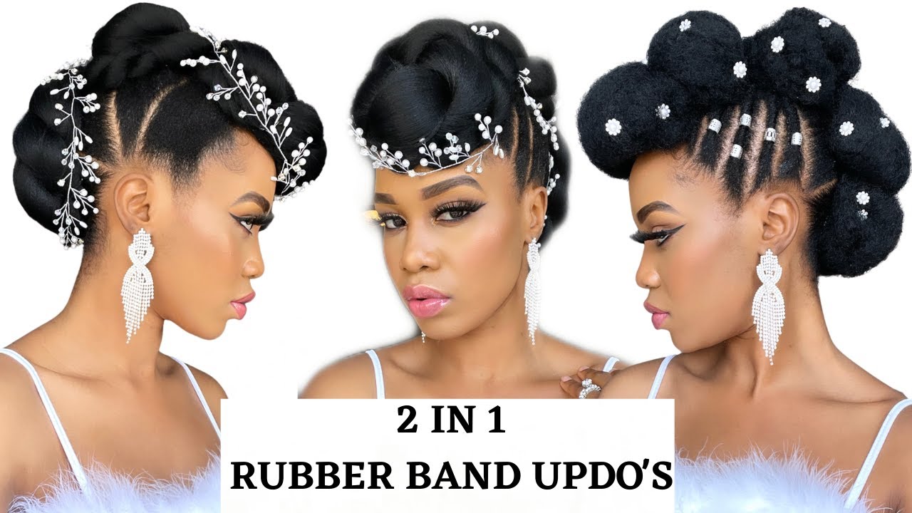 🔥EASY BRIDAL/ WEDDING UPDO'S ON  NATURAL HAIR  + 100K GIVEAWAY /  Protective Style /Tupo1 (CLOSED)