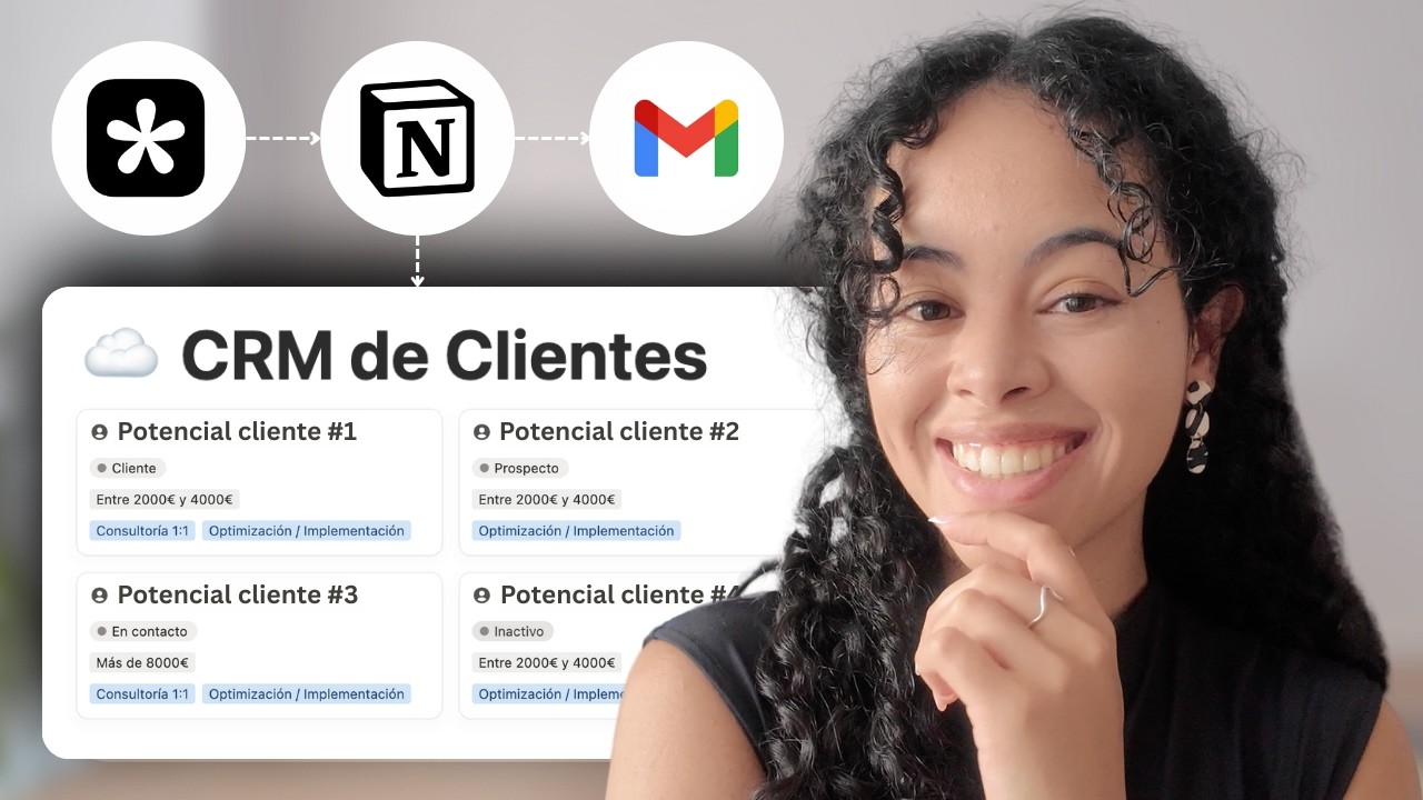 Cómo crear un CRM automatizado en Notion en 16 minutos (desde cero) ⚡️