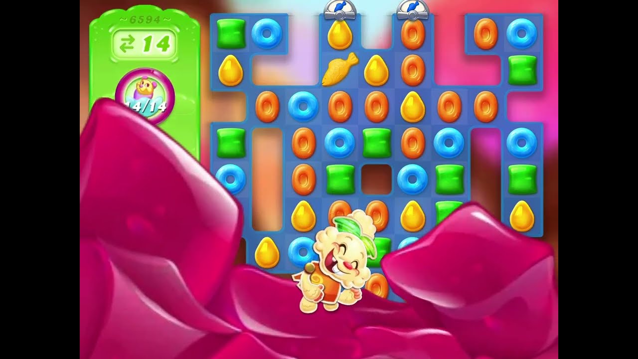 Candy Crush Jelly Saga 4K (Level 6591 - 6595)