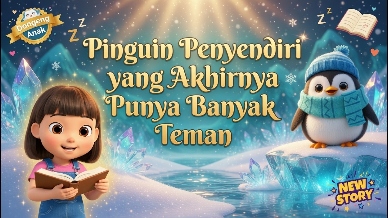 Pinguin Penyendiri yang Akhirnya Punya Banyak Teman | Dongeng Anak Edukatif