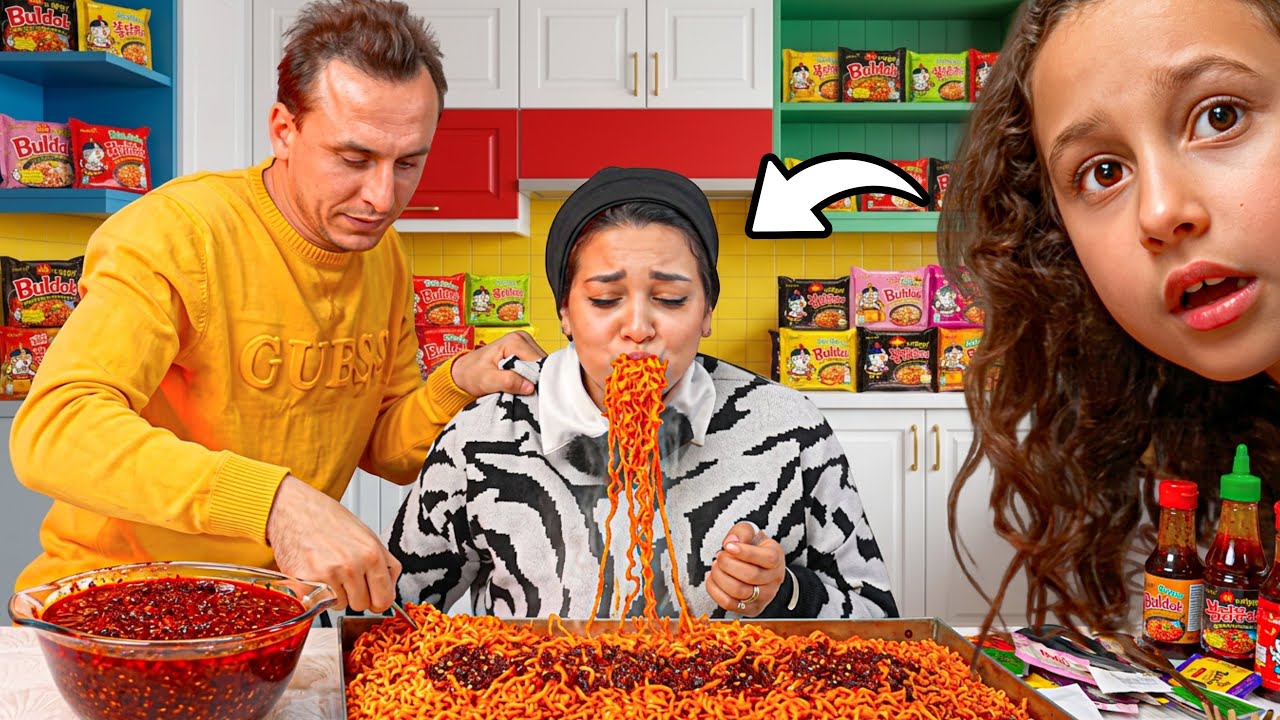 حبسنا جلجل في الغرفة السرية مع أكبر كمية اندومي كوري… النهاية صدمة! 😱🔥