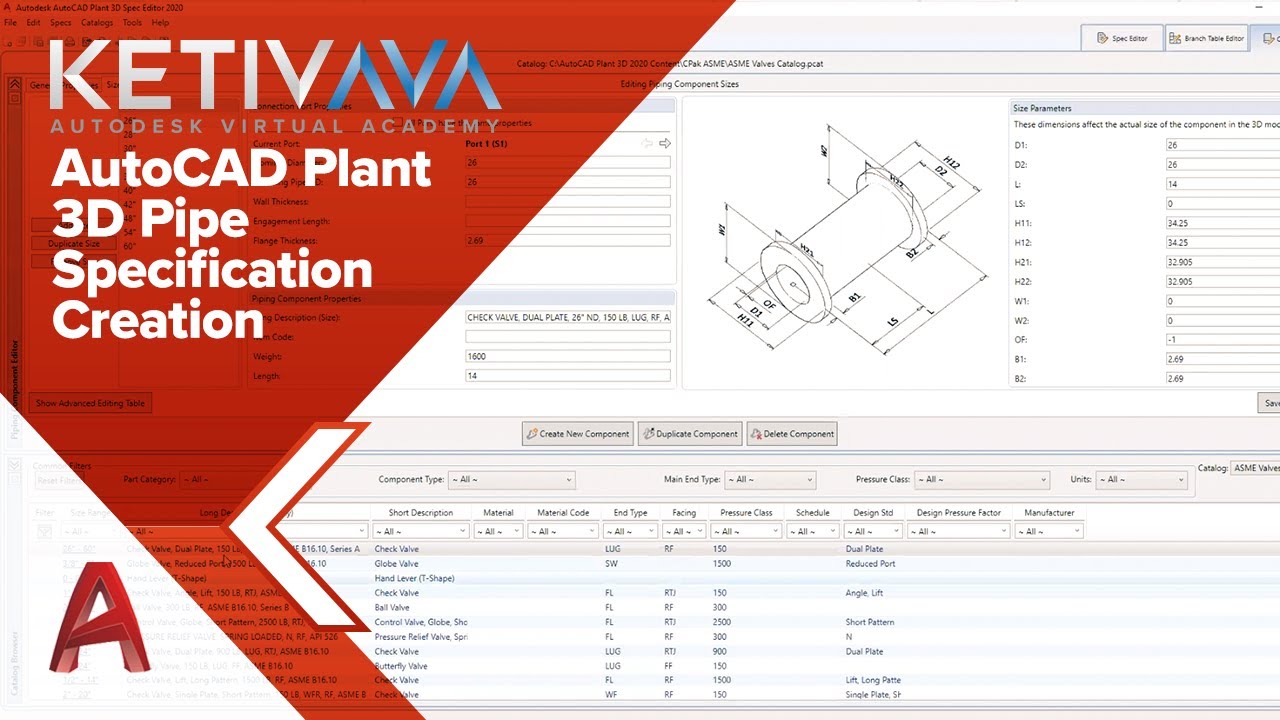Создание спецификации труб в AutoCAD Plant 3D | Виртуальная академия Autodesk
