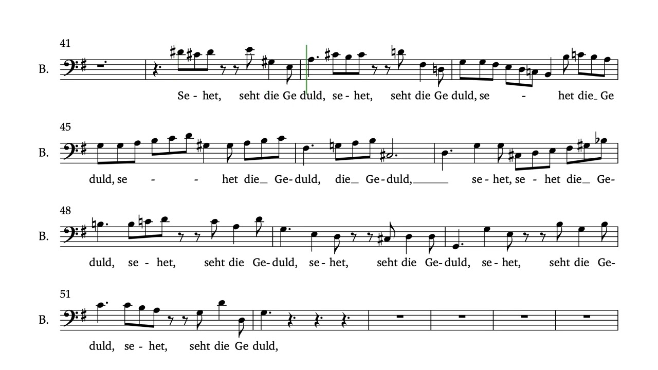 Matthäus Passion Nr1 Coro1 Bass