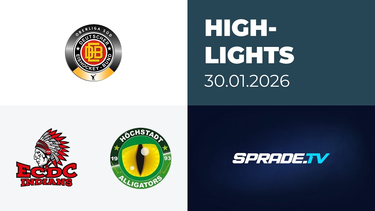30.01.2026 - Highlights - ECDC Memmingen Indians vs. Höchstadt Alligators