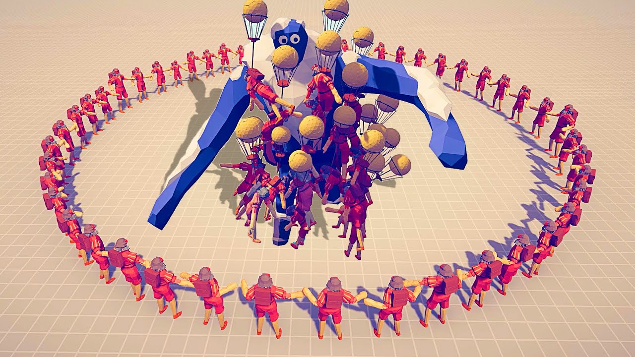 50X BALLOONER CIRCLE vs EVERY UNIT | Totally Accurate Battle Simulator TABS