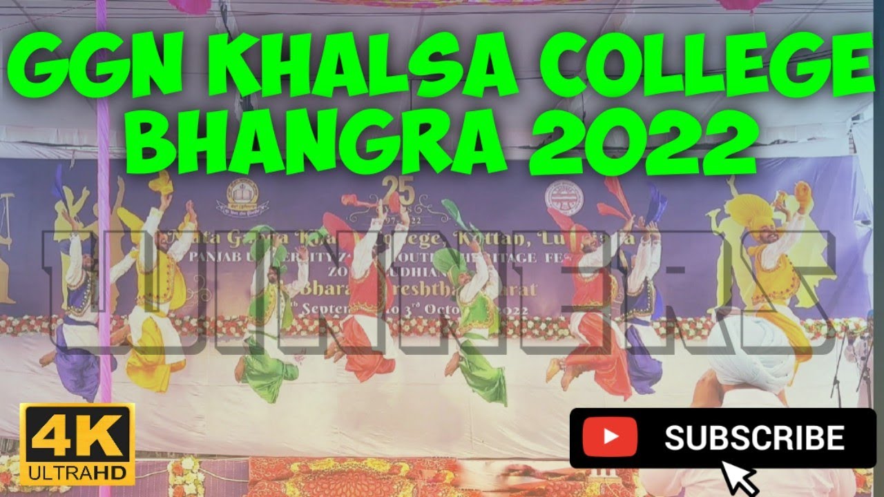 GGN Khalsa College Bhangra 2022 || 1st Runner up || Zonal youth festival Panjab University