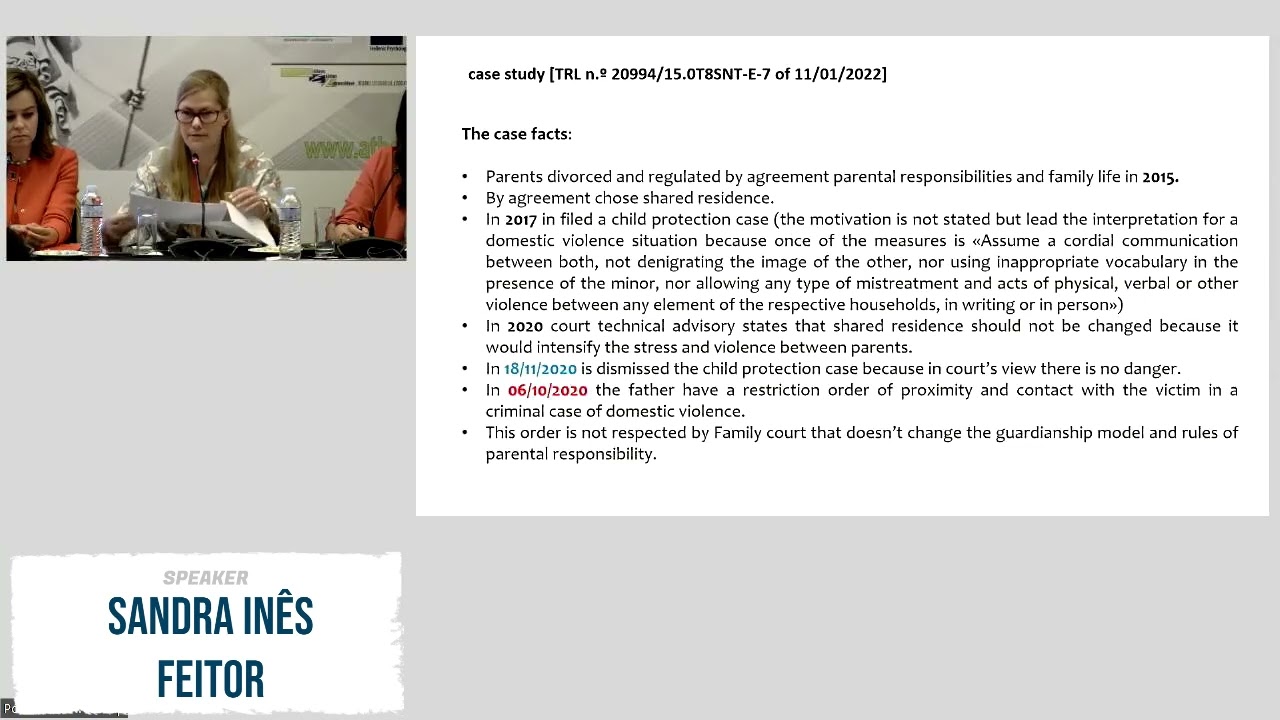 Sandra In&ecirc;s Feitor   Parental Violence, Domestic Violence, and Shared Parenting in Portuguese Courts