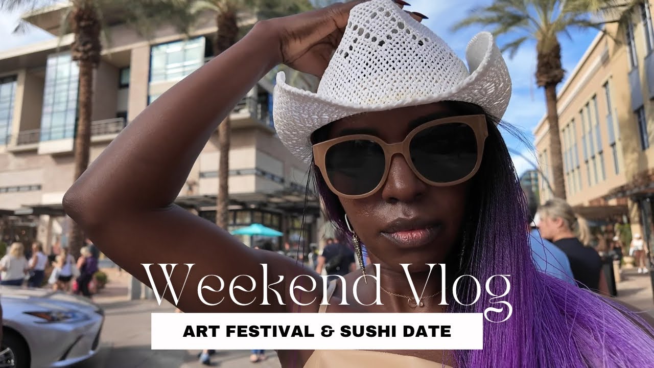 VLOG// Art Festival + Sushi Date