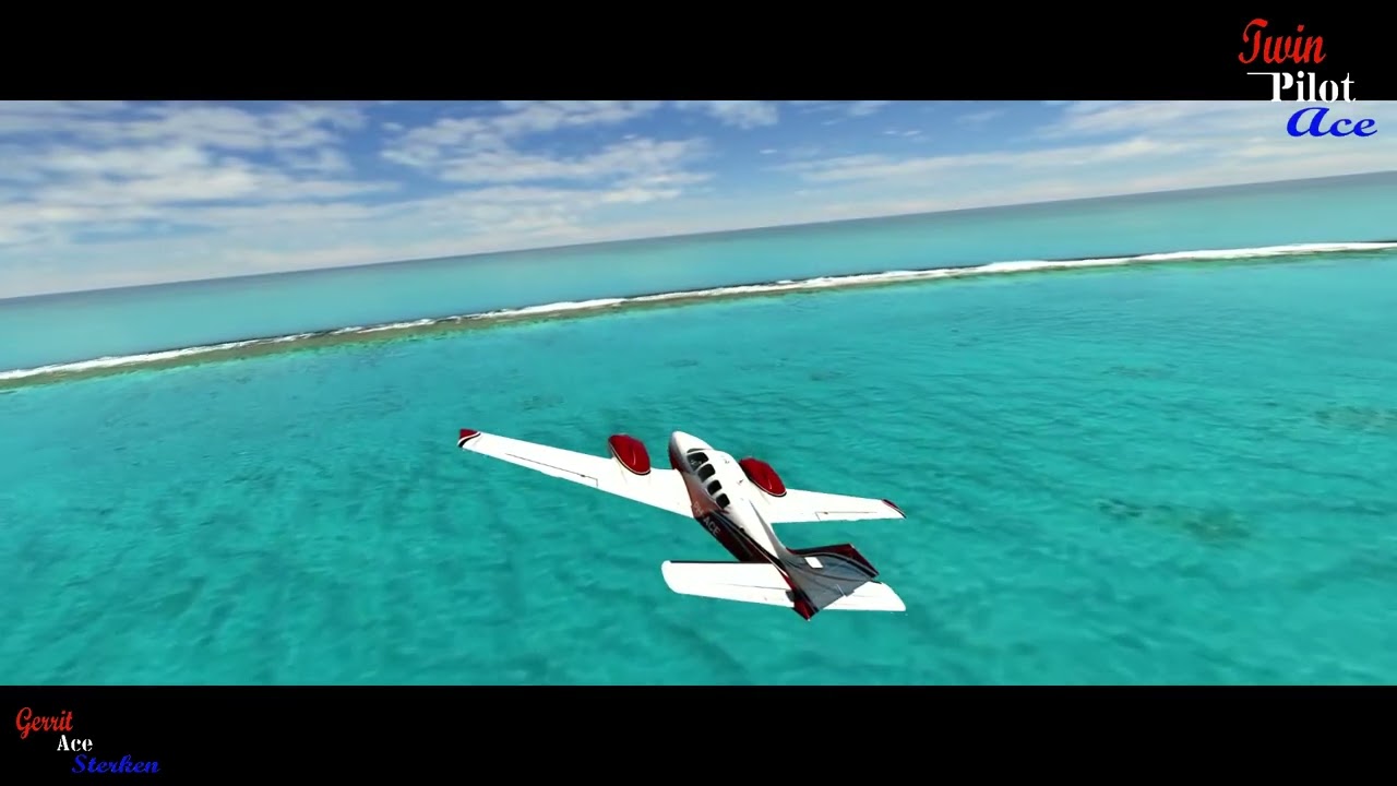 Fly With TwinPilot ACE de Beech Baron over USN NAS Midway